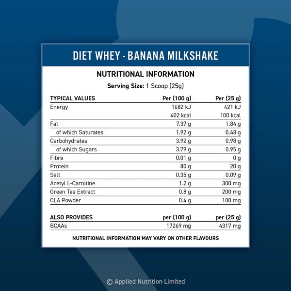 Applied Nutrition Diet Whey Protein 1kg | 40 Servings