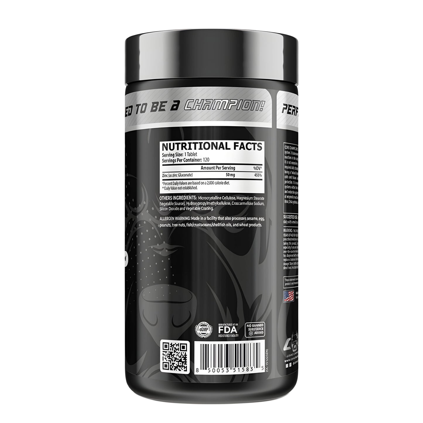Zinc Core Champs 50MG - 120 Tablets