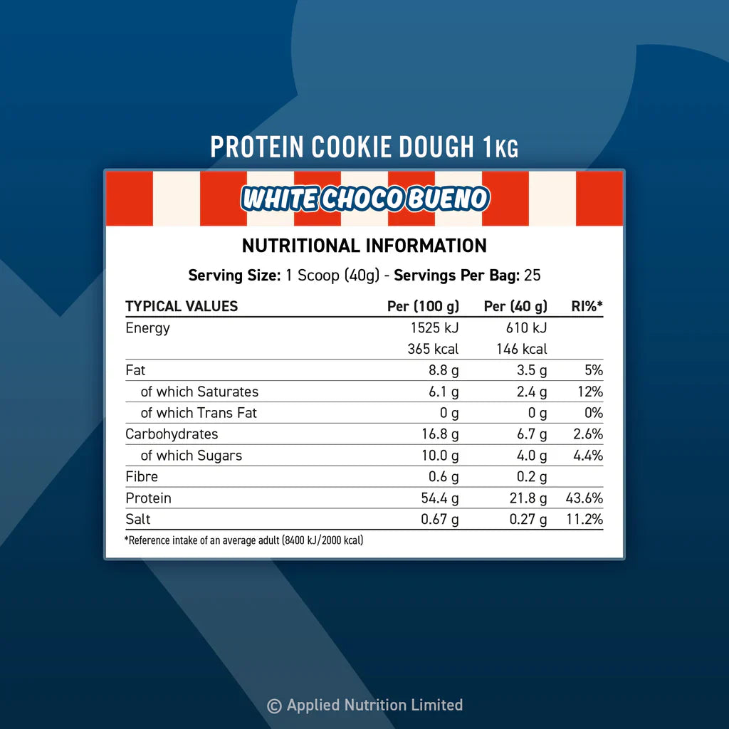 Applied Nutrition Cookie Dough Dessert 1KG | 25 Servings