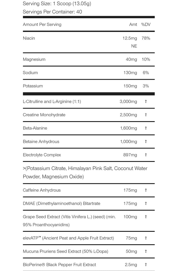 MuscleMeds Nitro Lift Preworkout 20/40 Servings