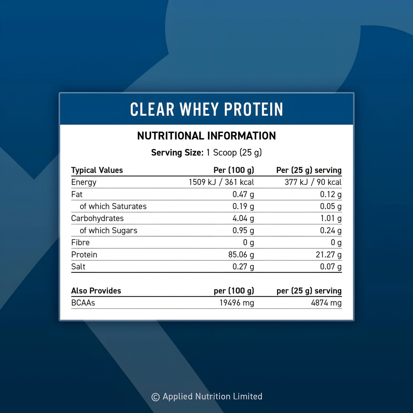 Applied Nutrition Clear Whey