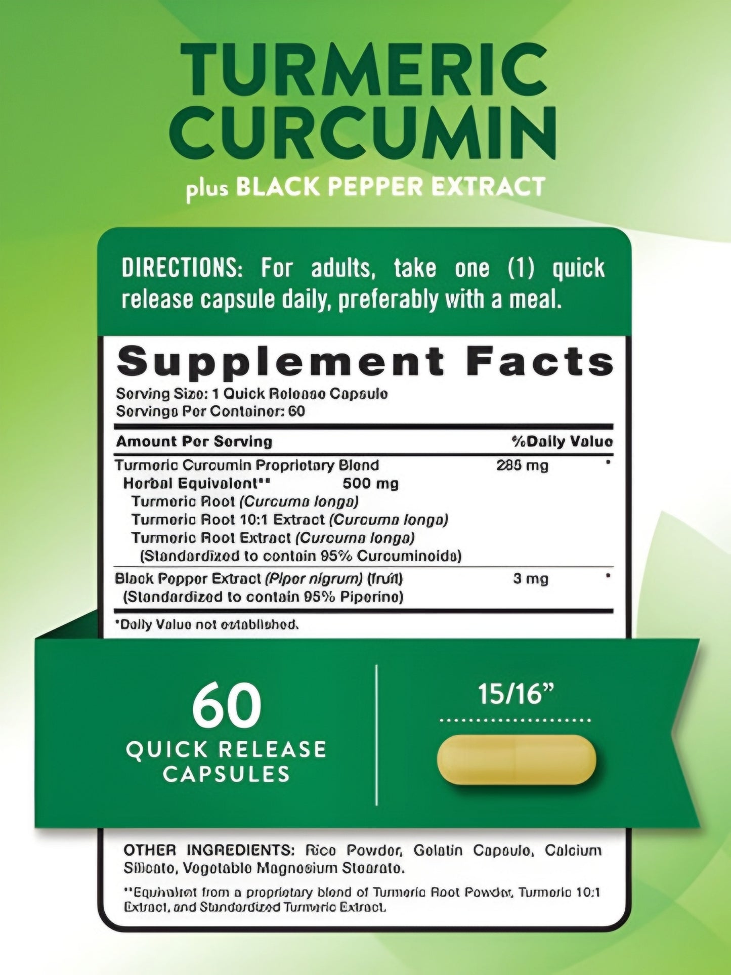 TUMERIC CURCUMIN COMPLEX NATURE'S TRUTH