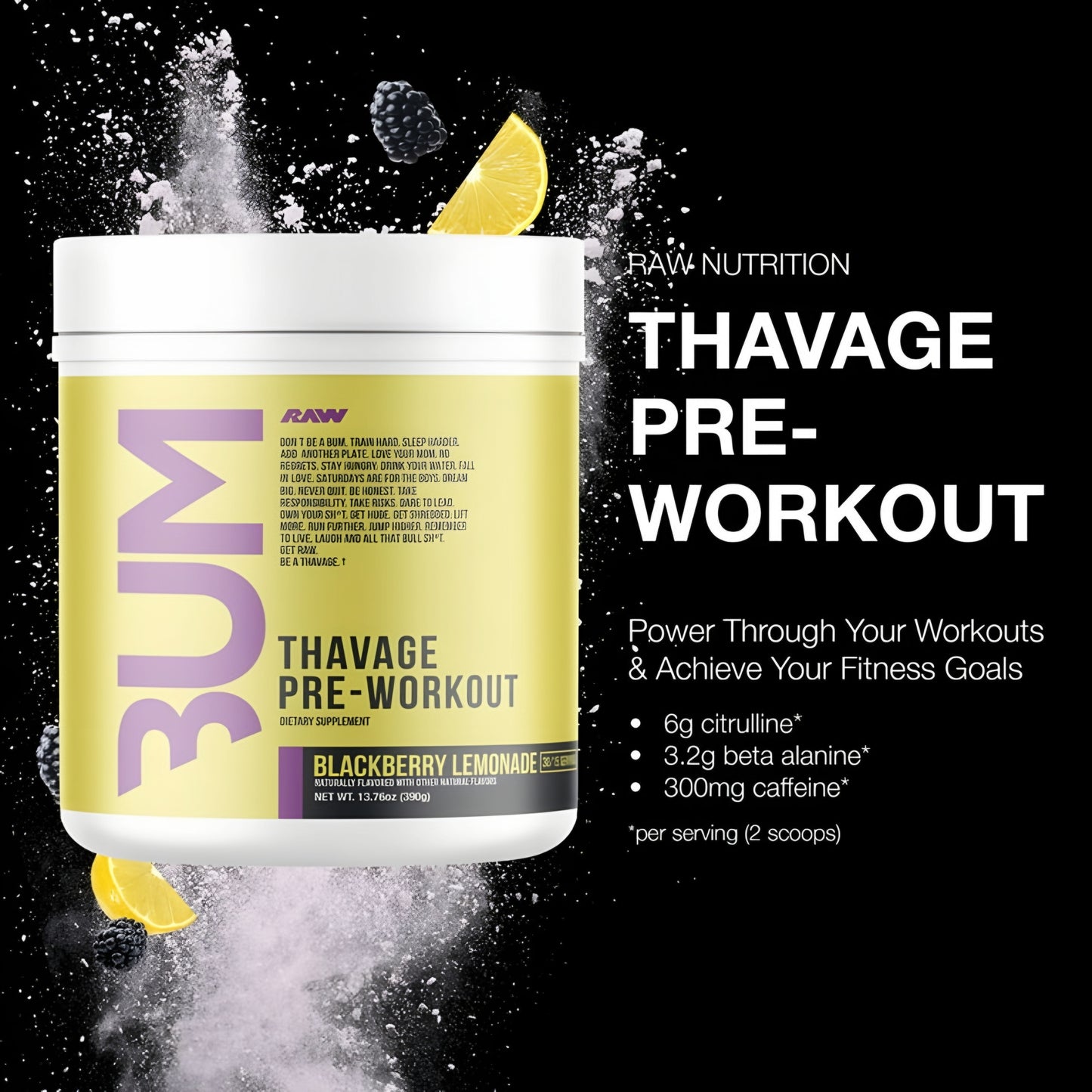 Thavage Pre-Workout 30/15