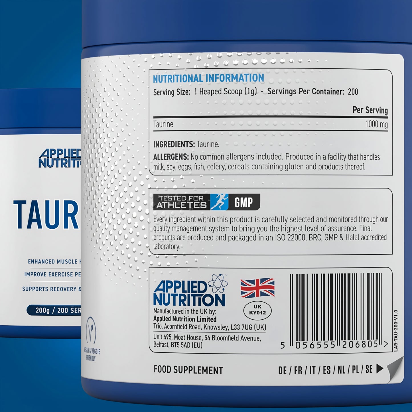 Taurine Applied Nutrition