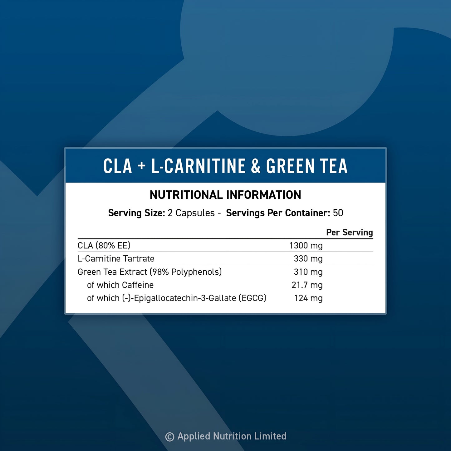 CLA + L-Carnitine & Green Tea Applied Nutrition