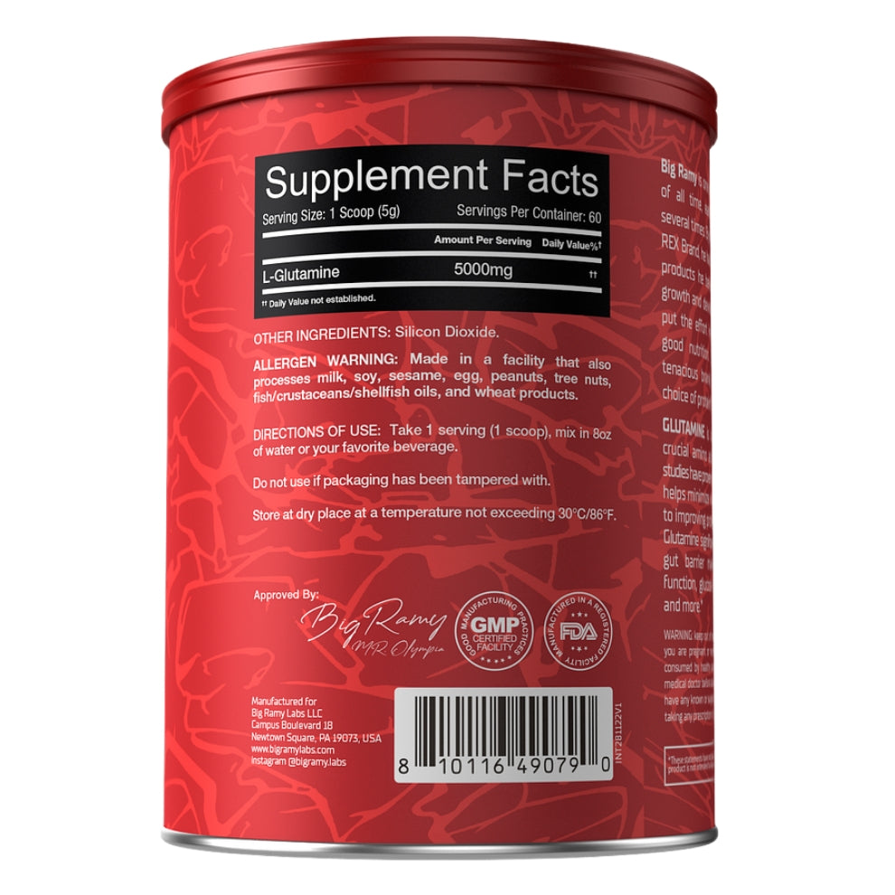Redrex Glutamine - 60 Servings - Unflavored