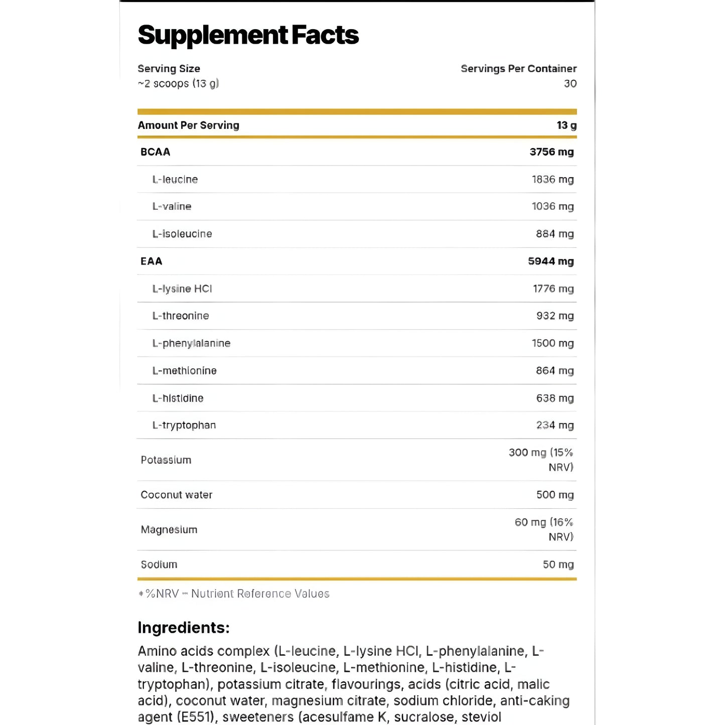 Kevin Levrone Gold EAAMINO