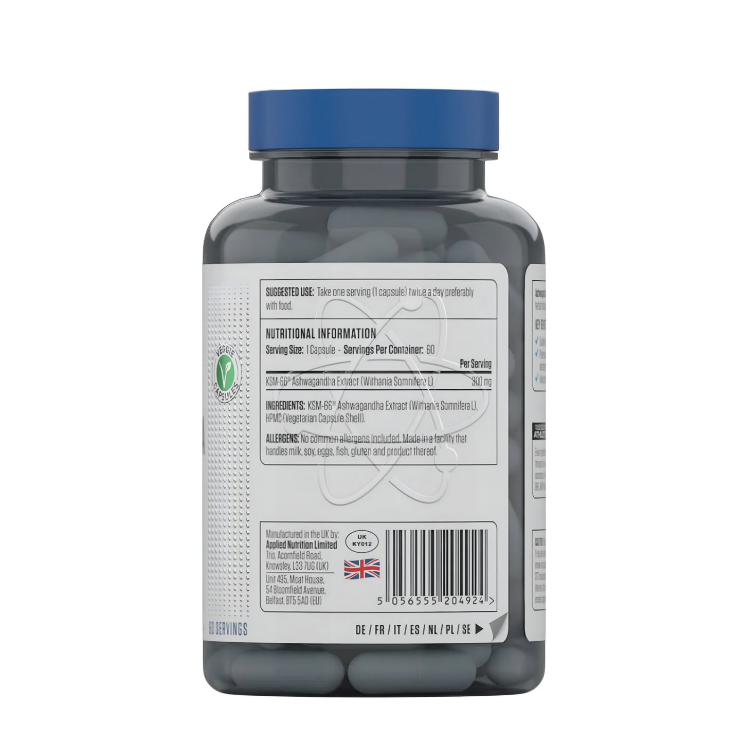 Applied Nutrition Ashwagandha KSM-66 - 60 Capsules