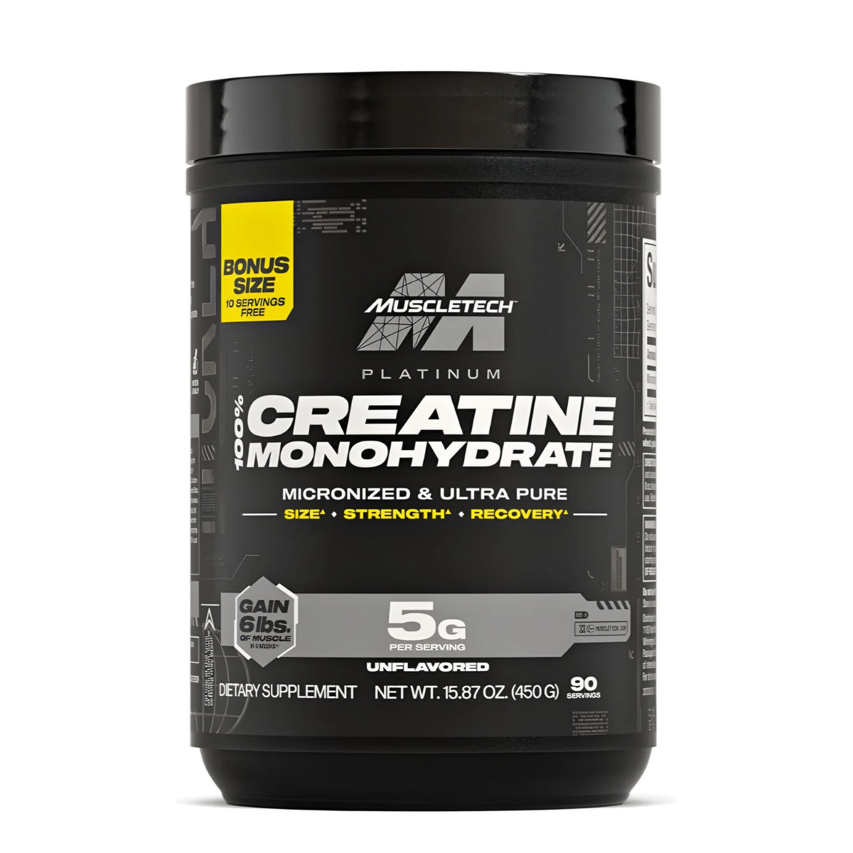 Muscletech Platinum Creatine 400 gm- 80 Servings - Unflavored
