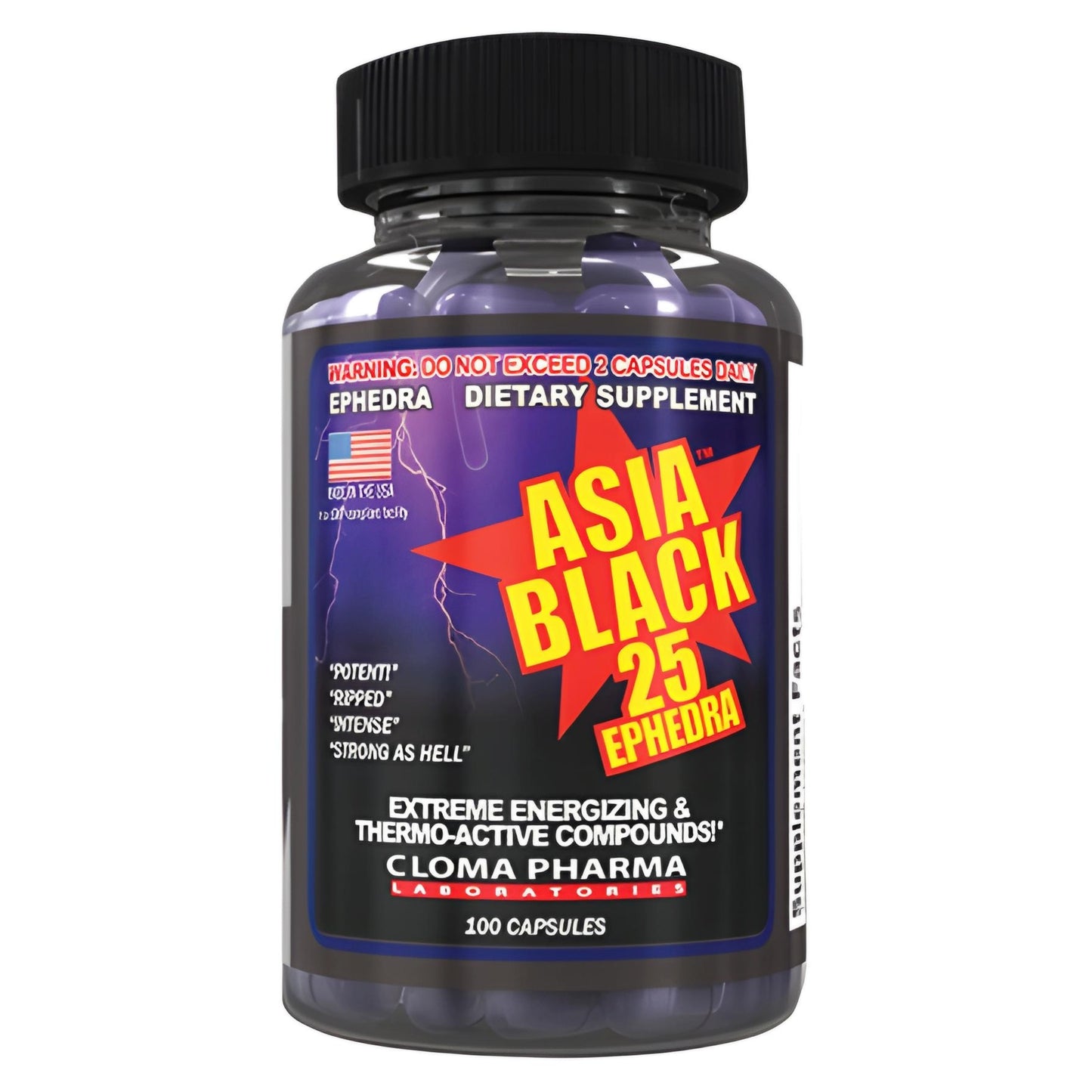 Cloma Pharma Black Asia - 100 Capsule