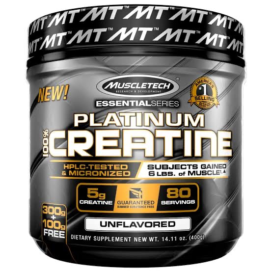 Muscletech Platinum Creatine 400 gm- 80 Servings - Unflavored