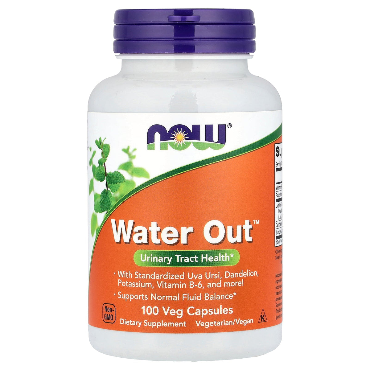 Water Out 100 Veg Capsules NOW Foods