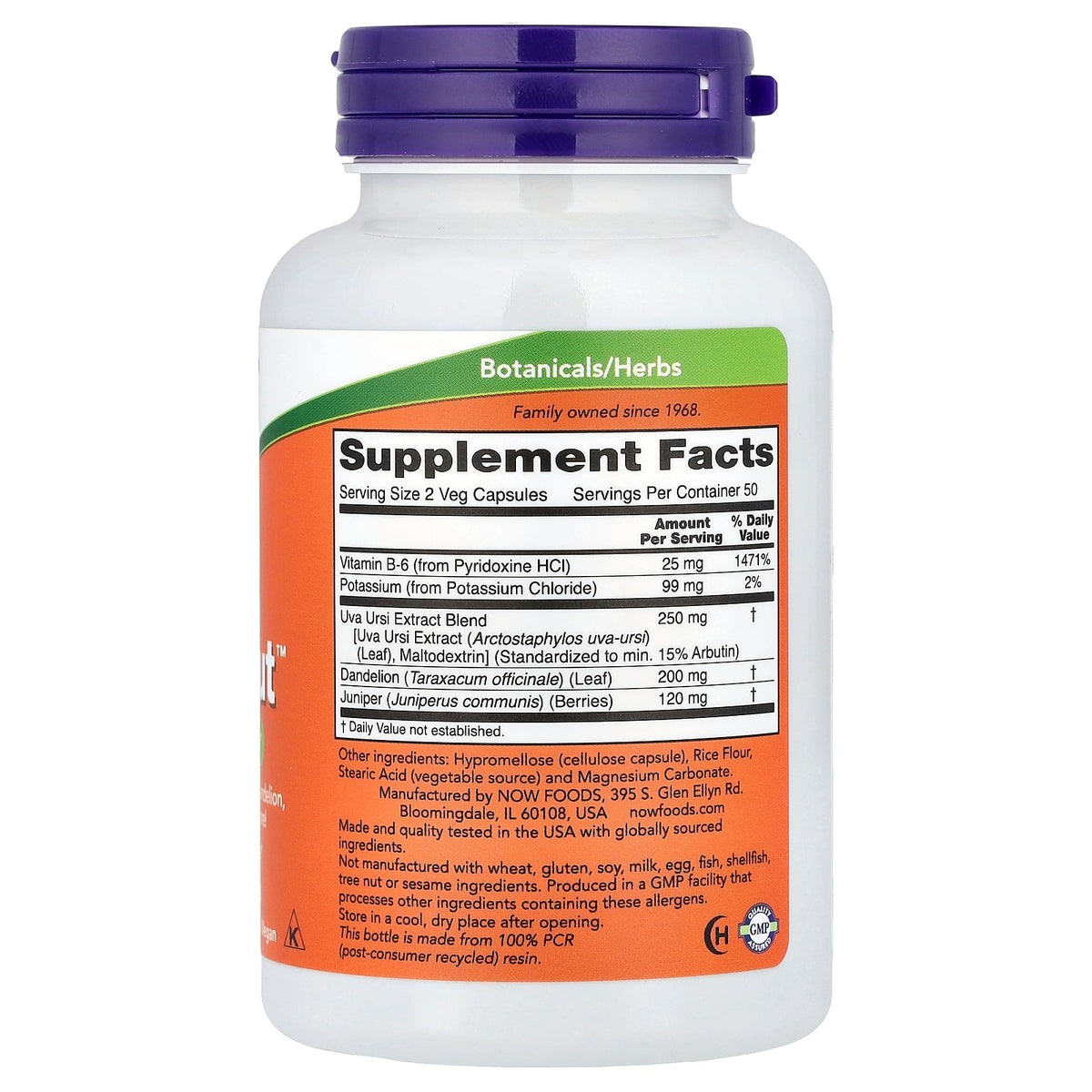 Water Out 100 Veg Capsules NOW Foods