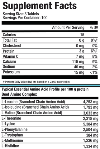 Vertex Beef Amino 300 Tab