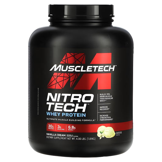 Muscletech Nitrotech 2 kg - 40 Servings - vanilla Cream