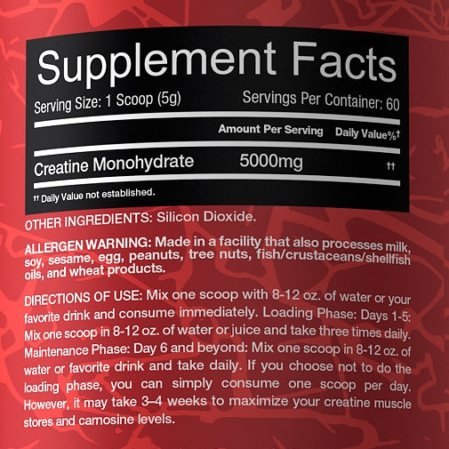 Redrex Creatine Monohydrate 300gm - Unflavored