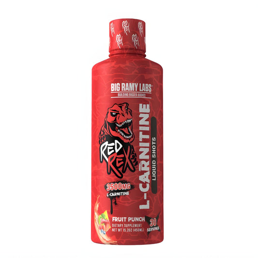 Big Ramy Labs Red Rex Liquid L-Carnitine 3500 mg - 30 Servings - Fruit Punch