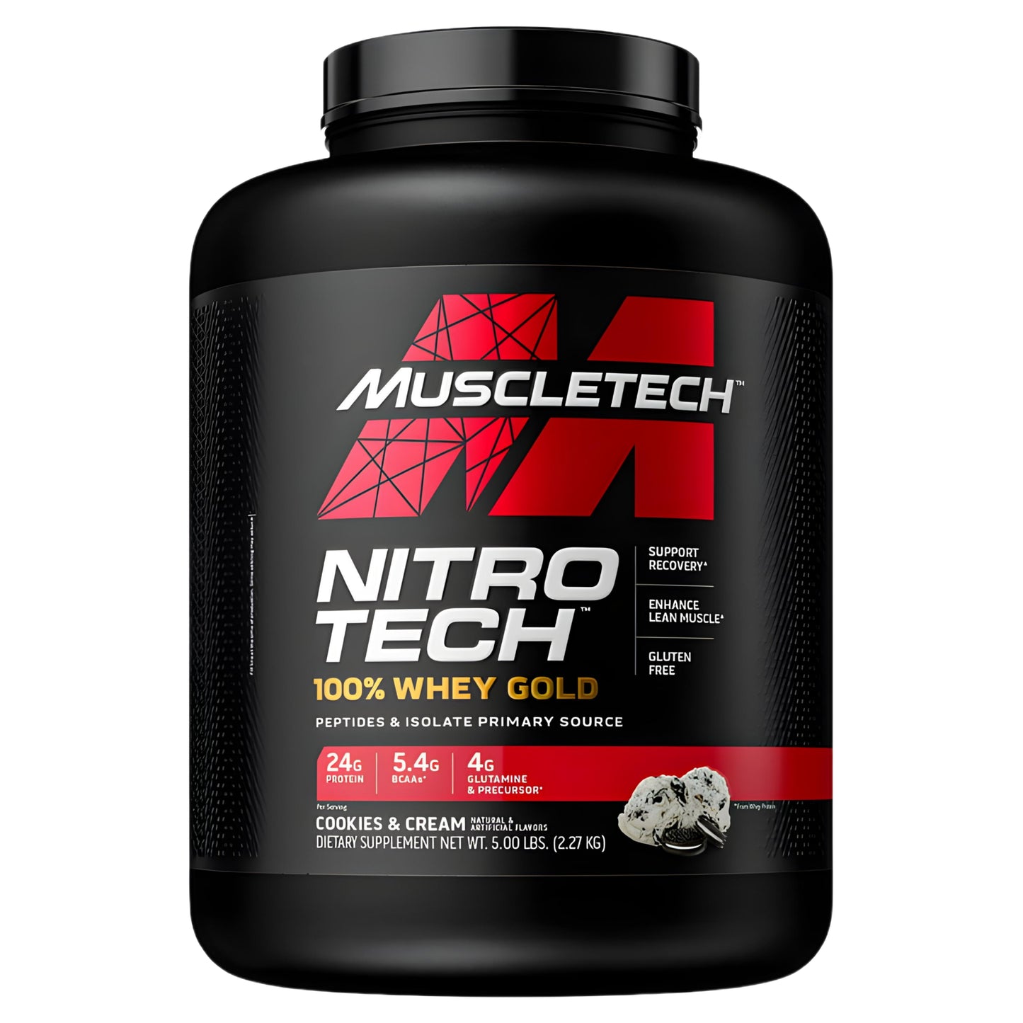 Muscletech Nitrowhey gold 2.27 kg - 69 Servings - Cookies and Cream