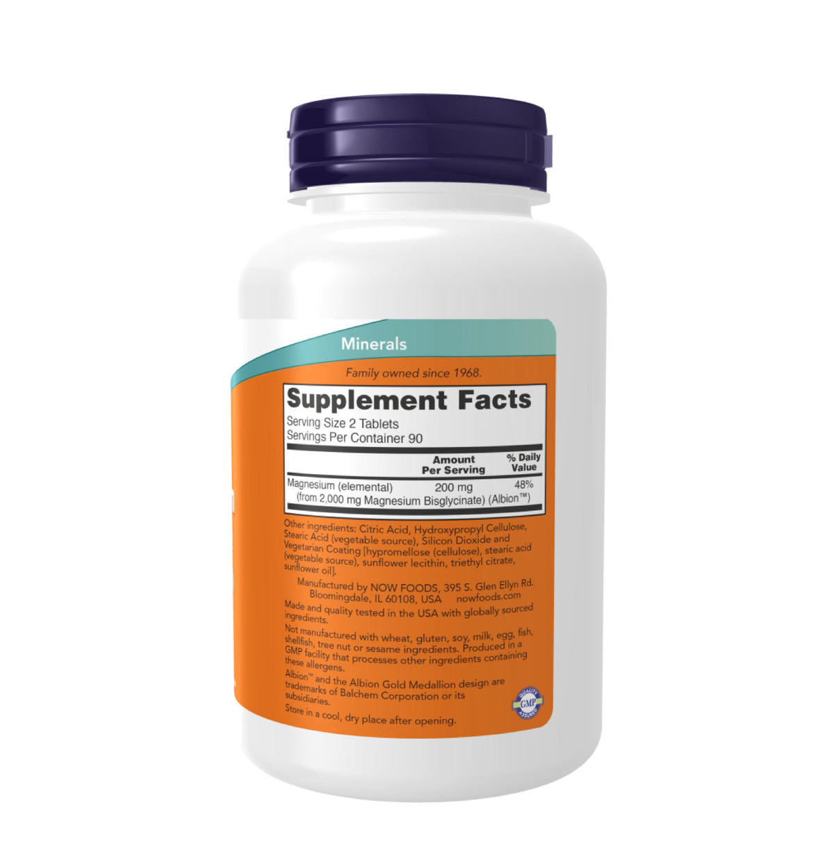 Now Foods Magnesium Glycinate | 180 Tablets