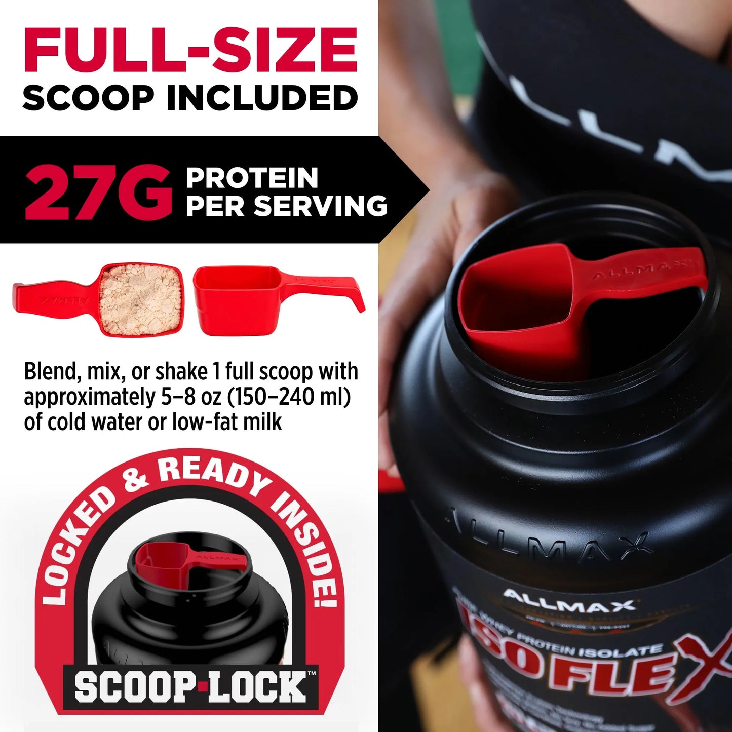 Allmax Isoflex Whey Protein Isolate 0.9LB - 14 Servings