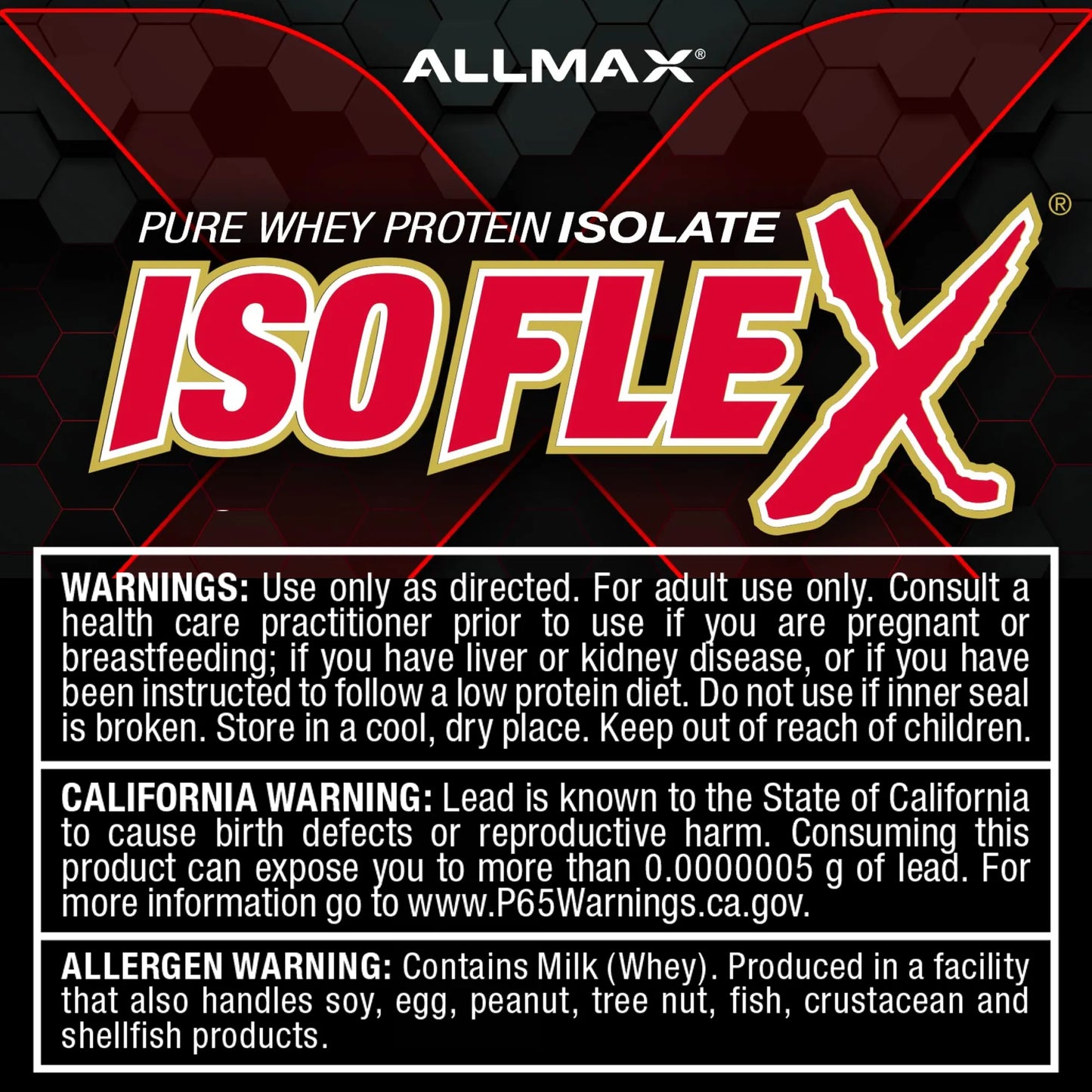 Allmax Isoflex Whey Protein Isolate 0.9LB - 14 Servings