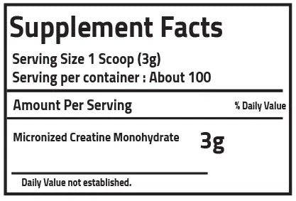 Pureganic Creatine Monohydrate 300 gm - 100 Servings