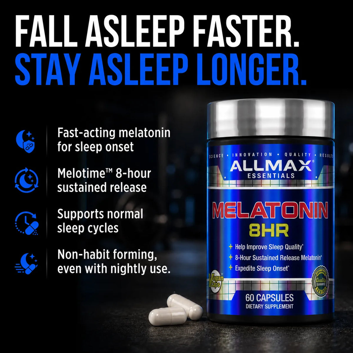 Allmax Melatonin 8HR