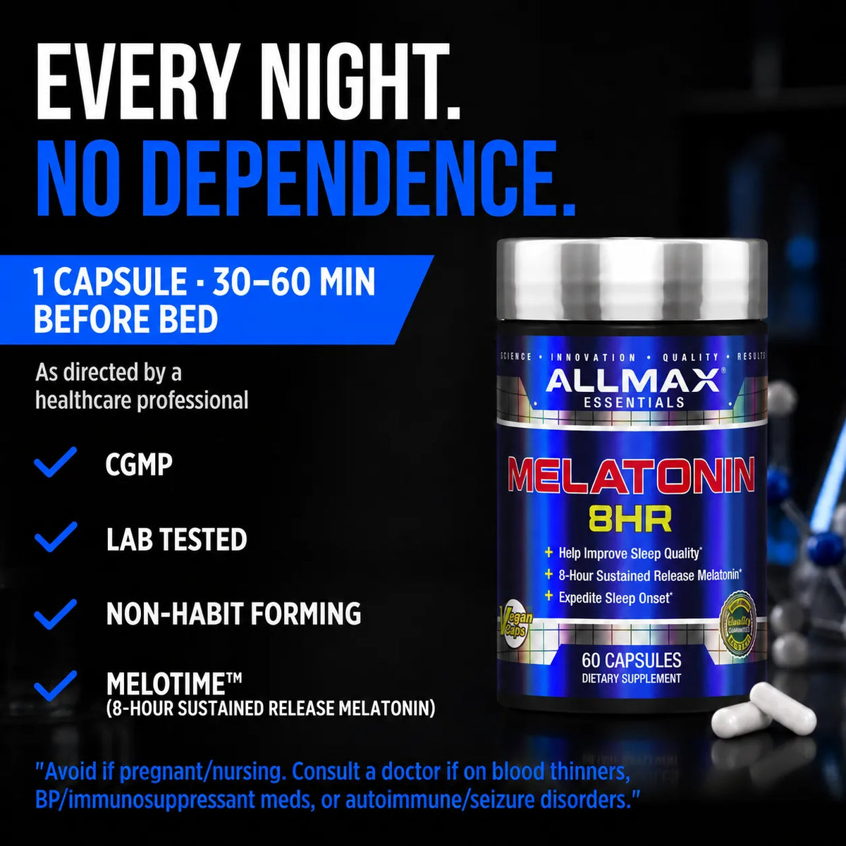 Allmax Melatonin 8HR