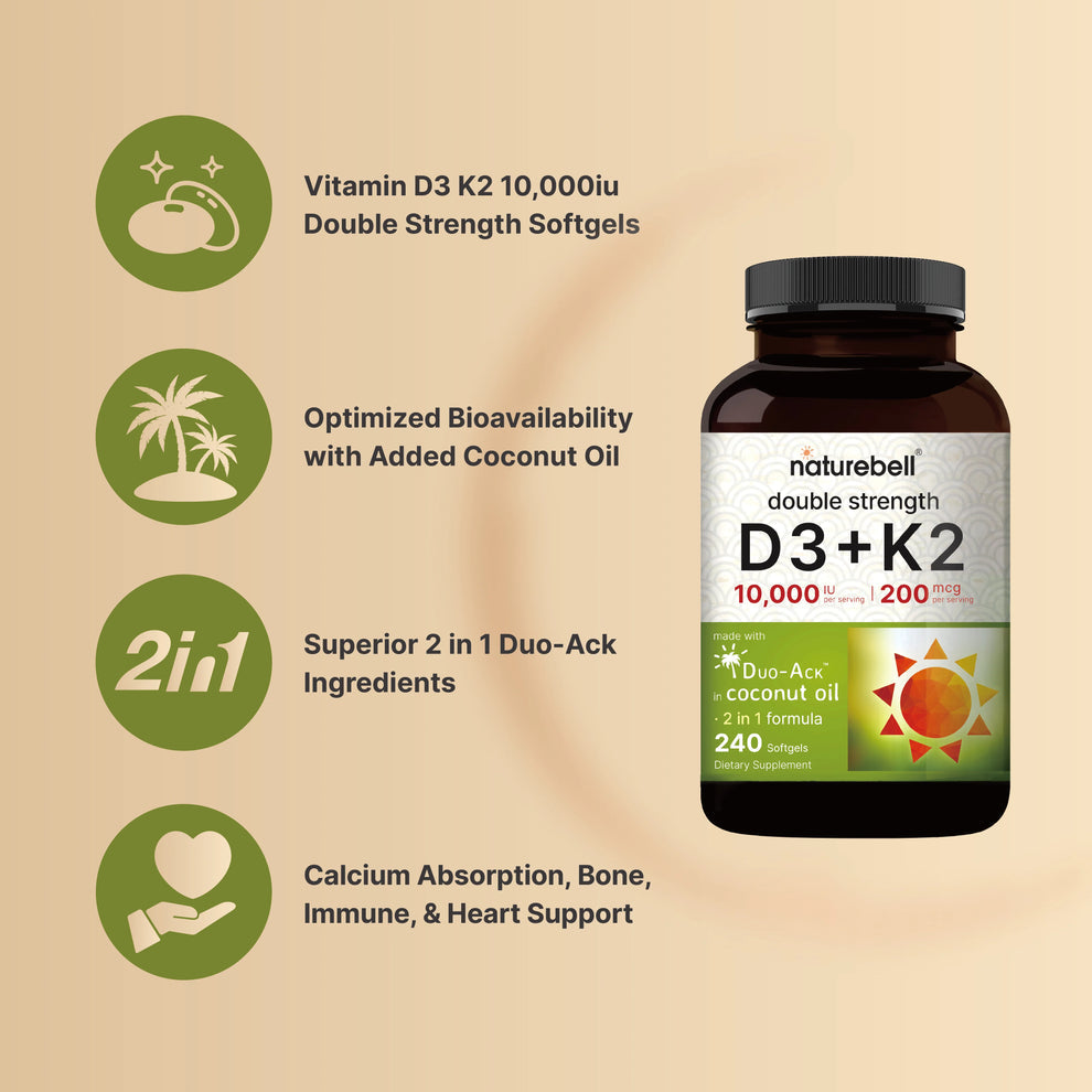 NatureBell Vitamin D3+K2