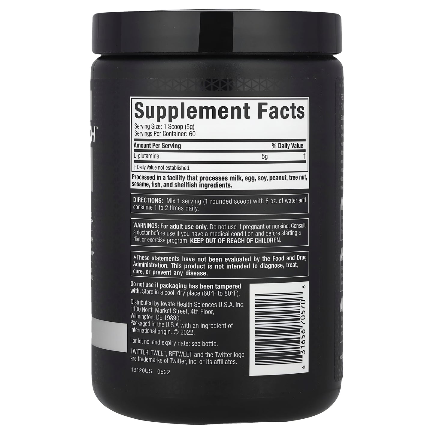 MUSCLETECH PLATINUM 100% GLUTAMINE