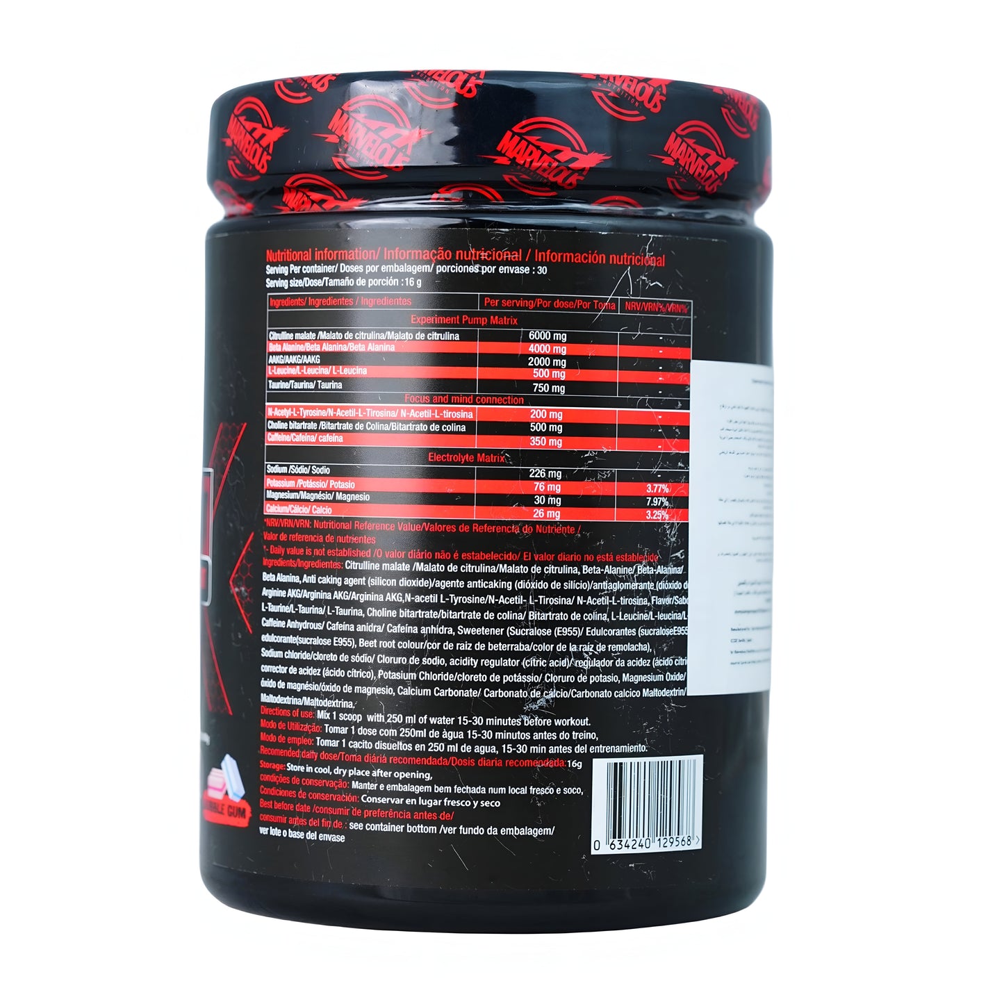 Marvelous Experiment Pre-workout