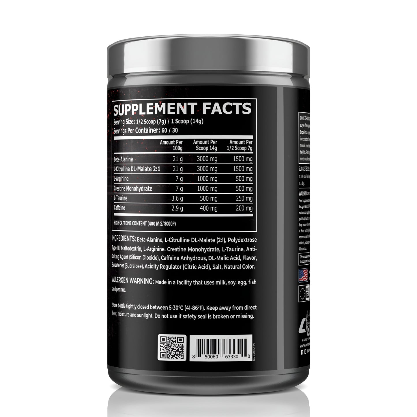 RDX Pre-Workout CAF+ Core Champs