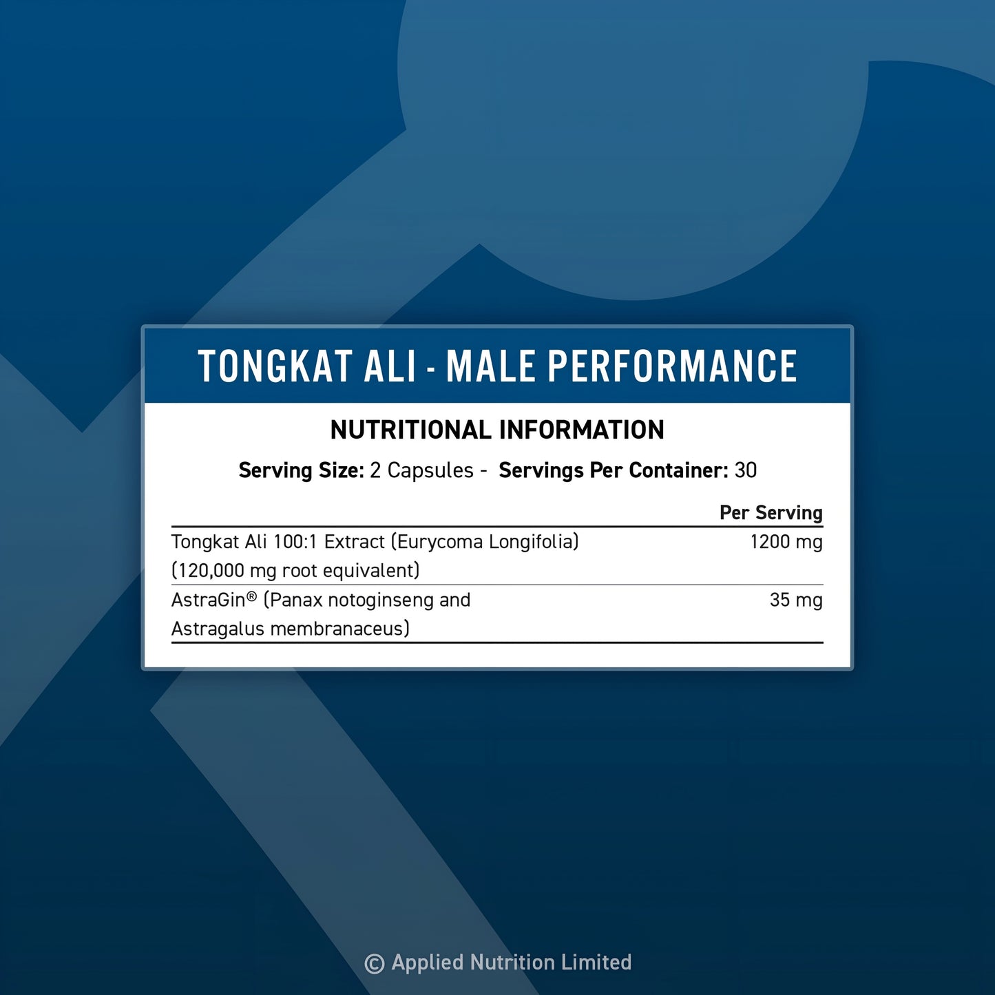 Tongkat Ali Applied Nutrition