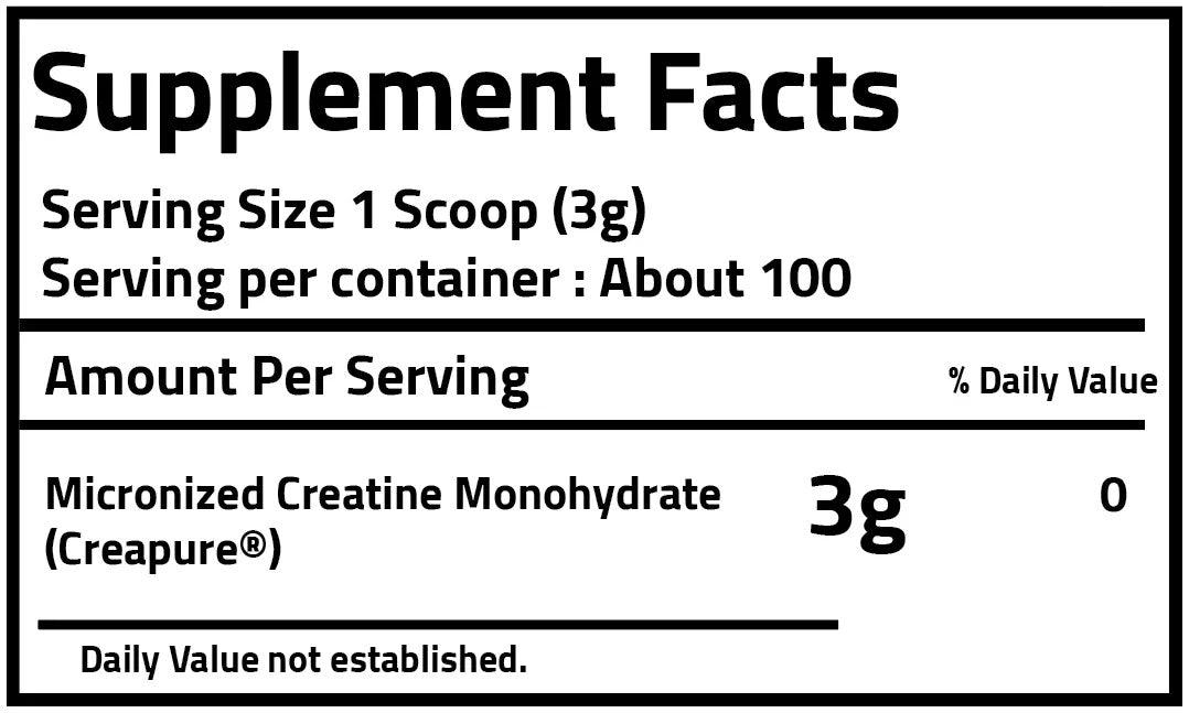 Creaganic Creatine 300gm - 100 Servings