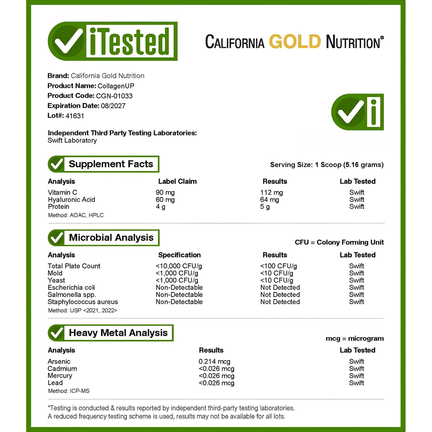 CollagenUP California Gold
