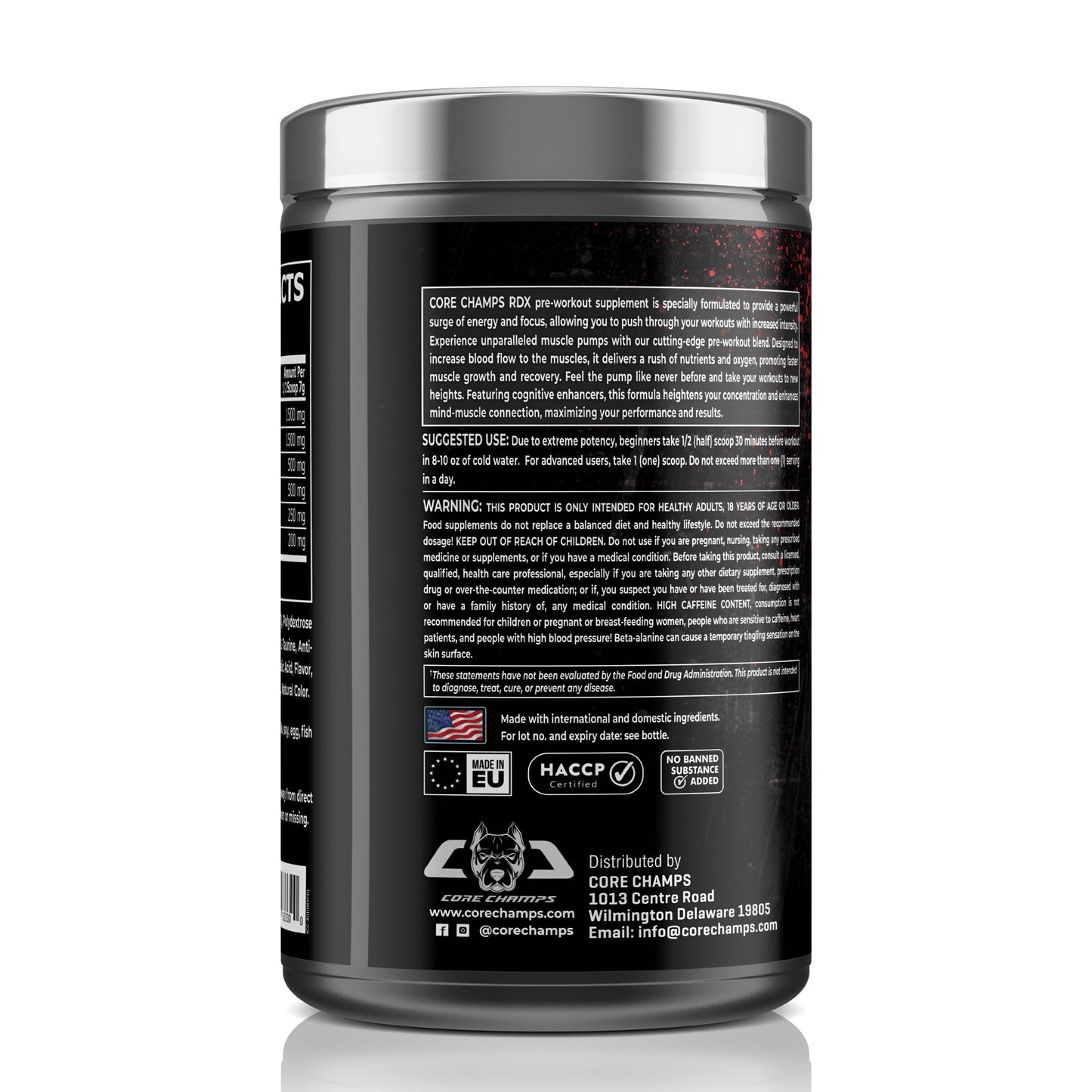 RDX Pre-Workout CAF+ Core Champs
