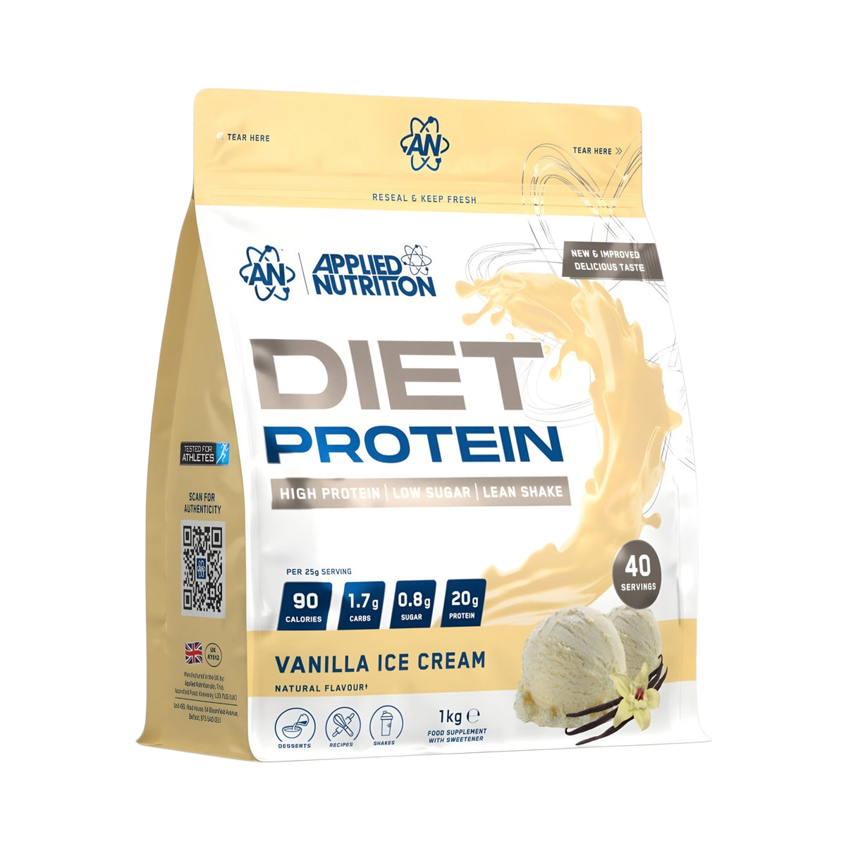 Applied Nutrition Diet Whey Protein 1kg | 40 Servings