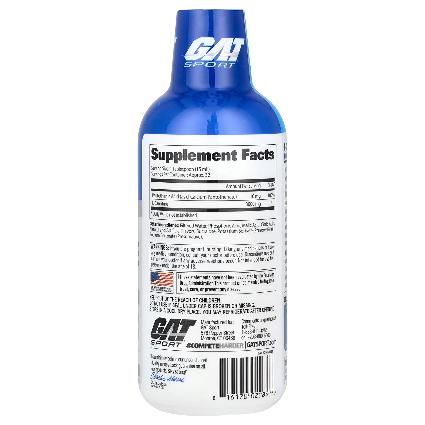 GAT L-carnitine 3000mg