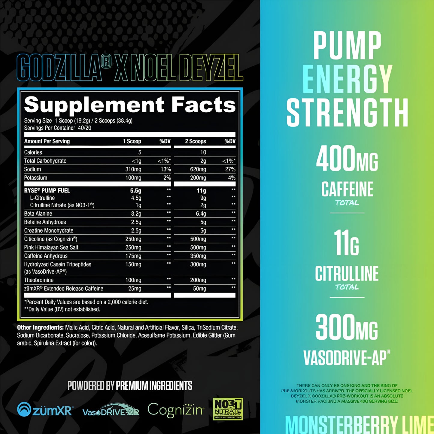 Ryse Godzilla Pre-Workout - 40 Servings