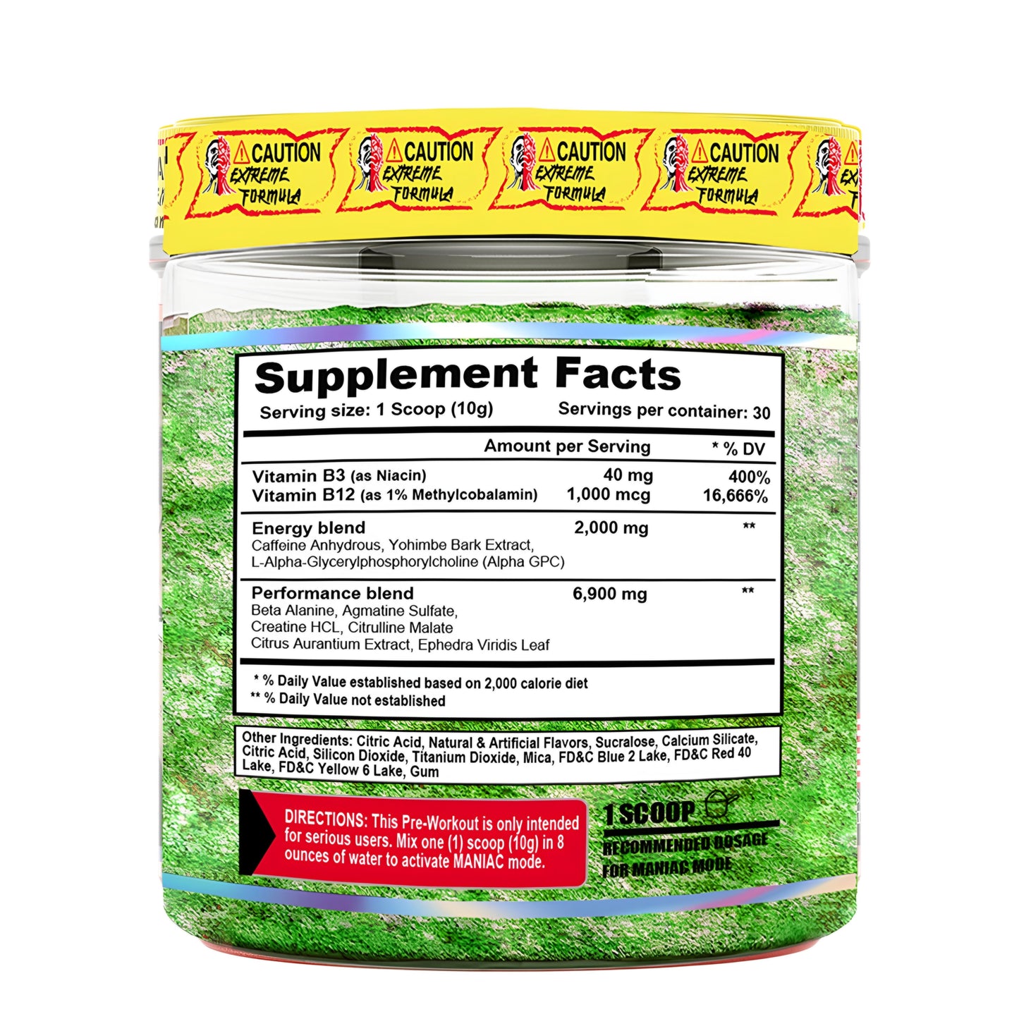 Terror Labz Maniac Extreme Preworkout - 30 Servings