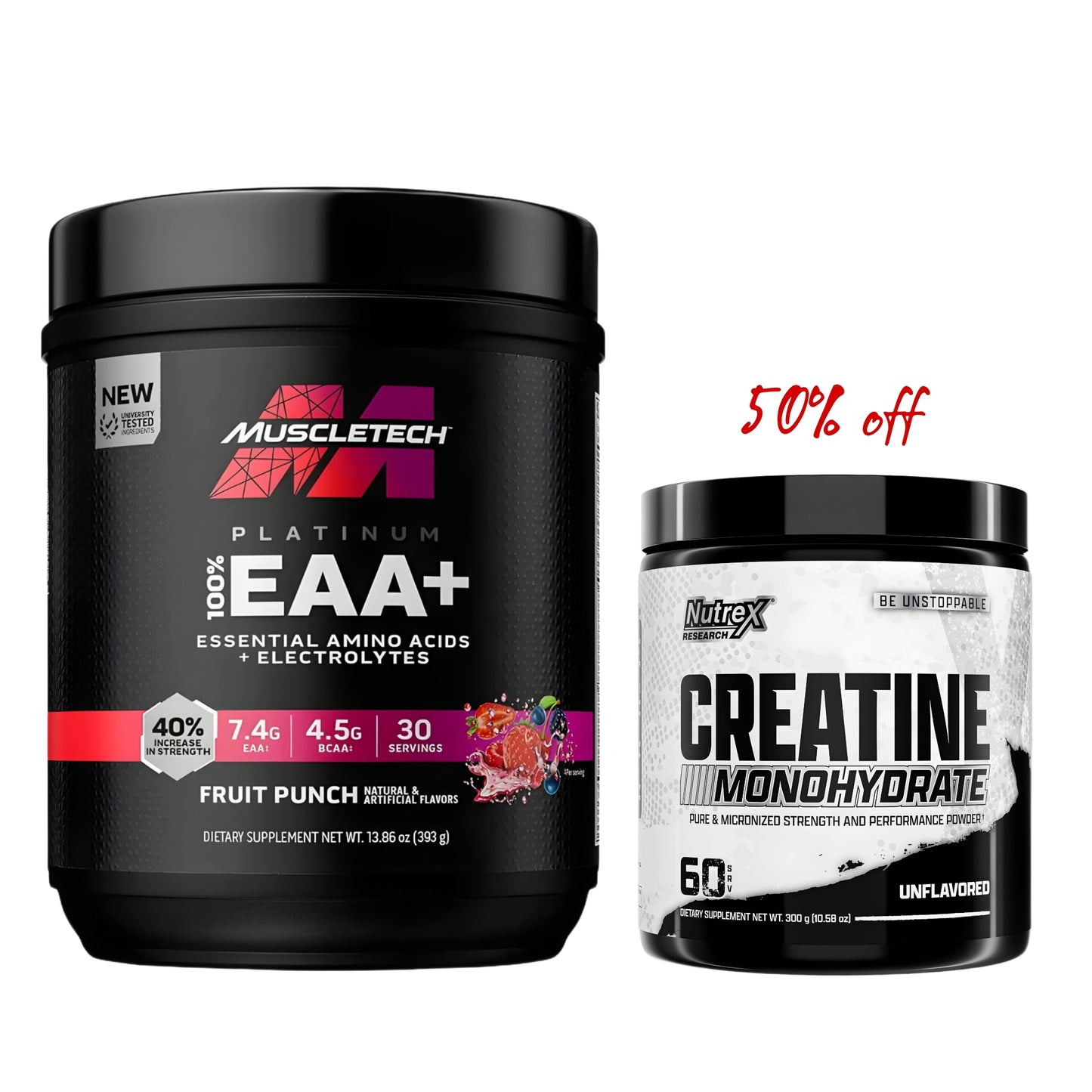 Muscletech EAA + Nutrex Creatine Monohydrate