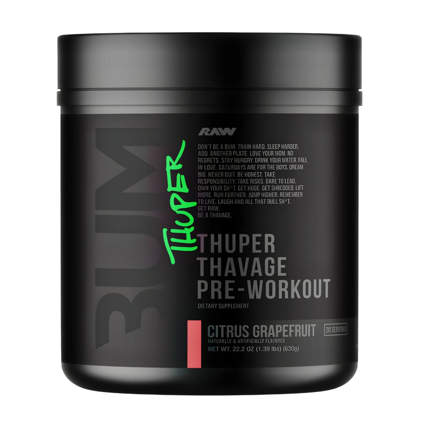 THUPER THAVAGE PRE WORKOUT RAW